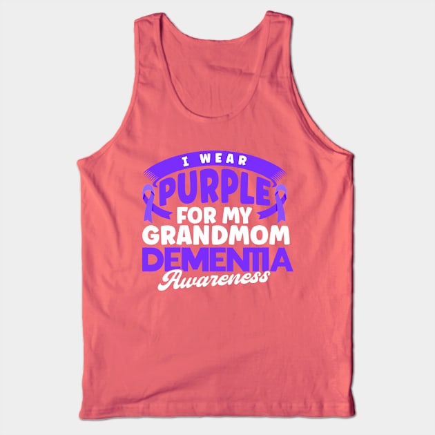 Purple Ribbon Seniors Dementia gift Tank Top by Toeffishirts